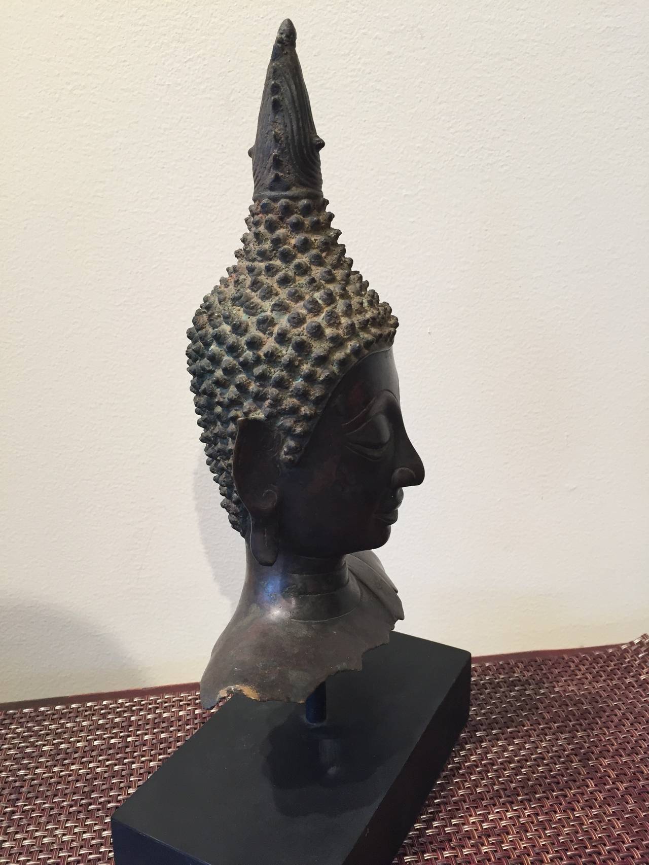 Thai Bronze Buddha Bust