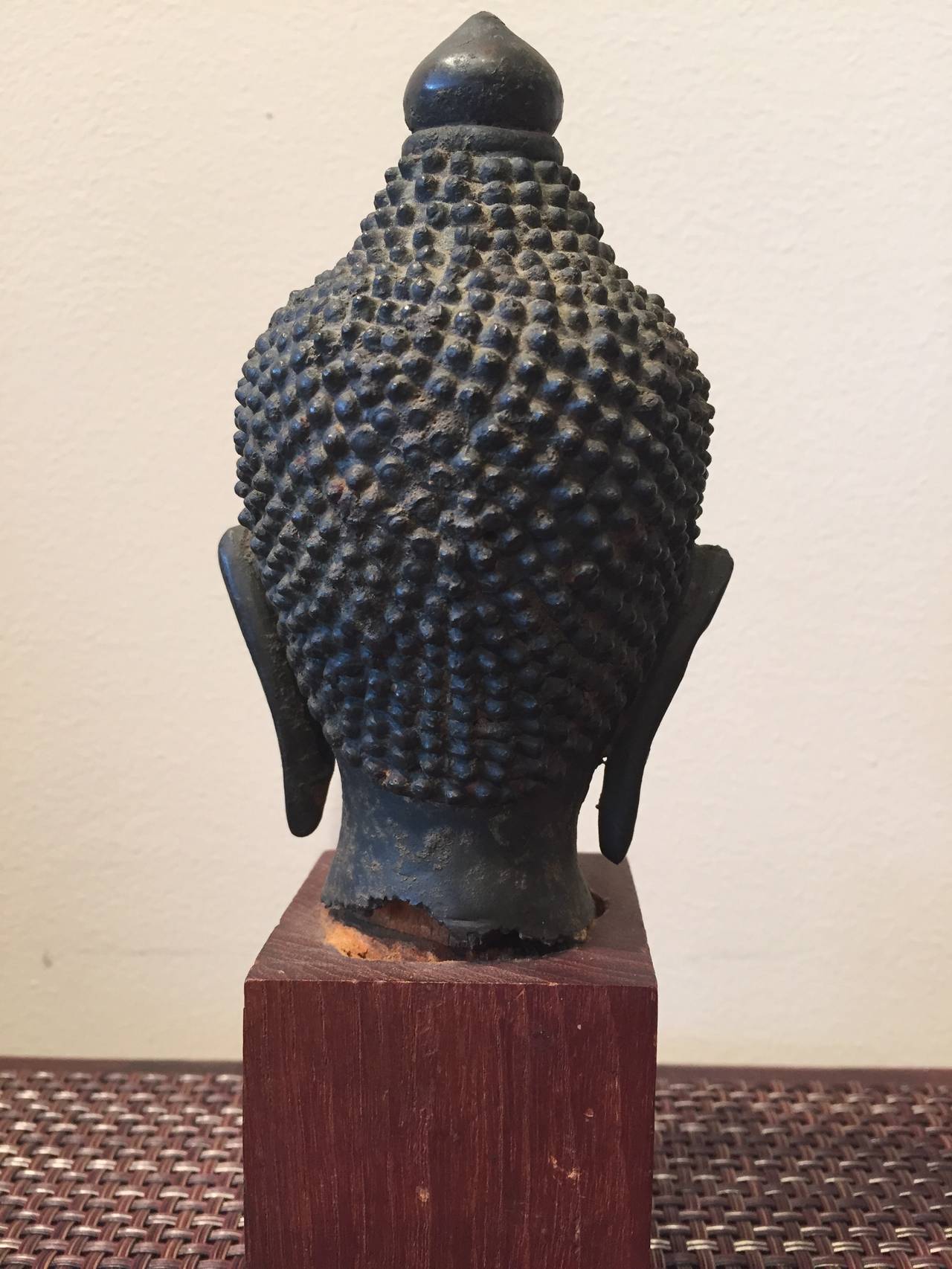 Small Bronze Buddha Head 1