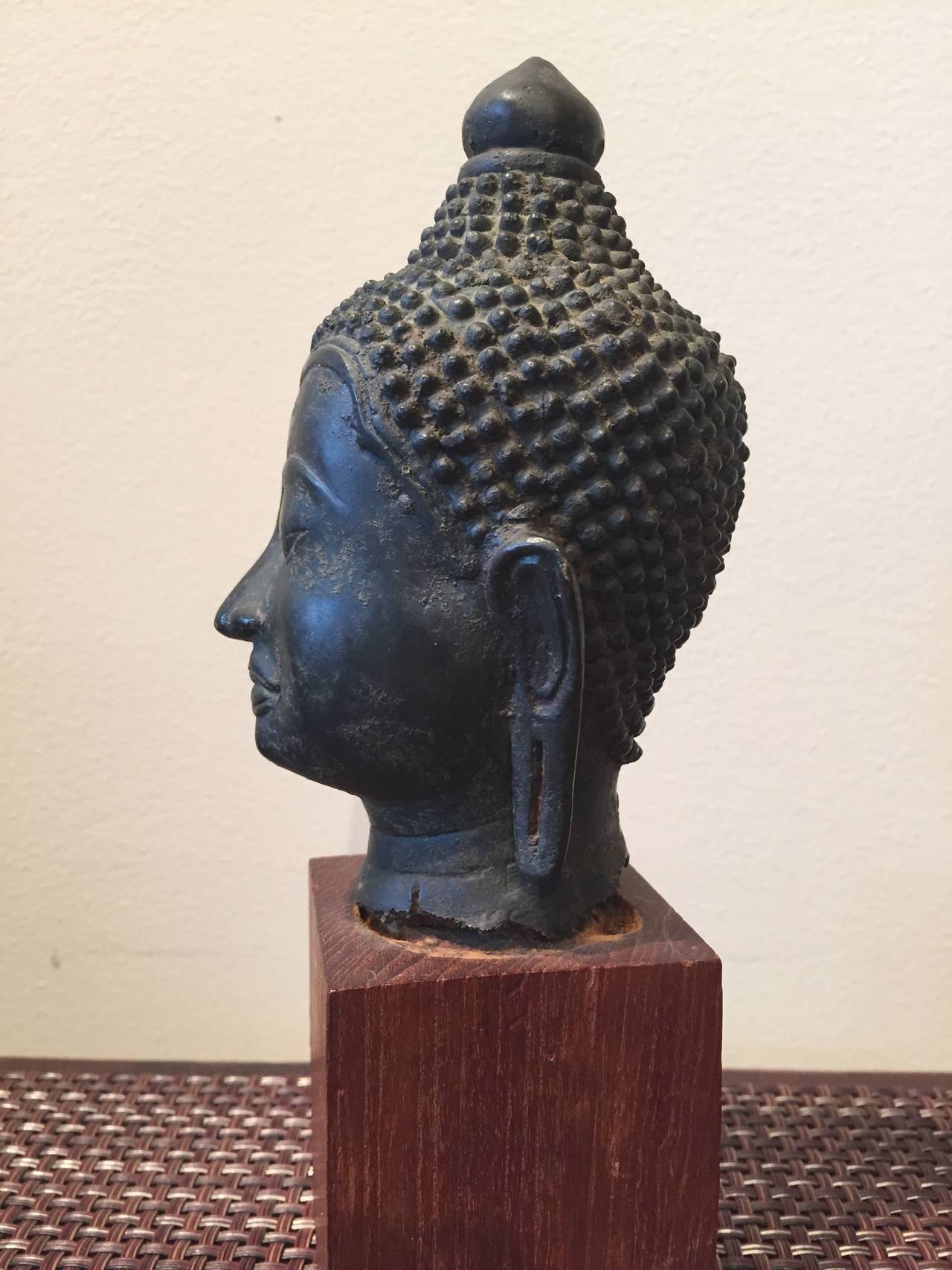 Small Bronze Buddha Head 2