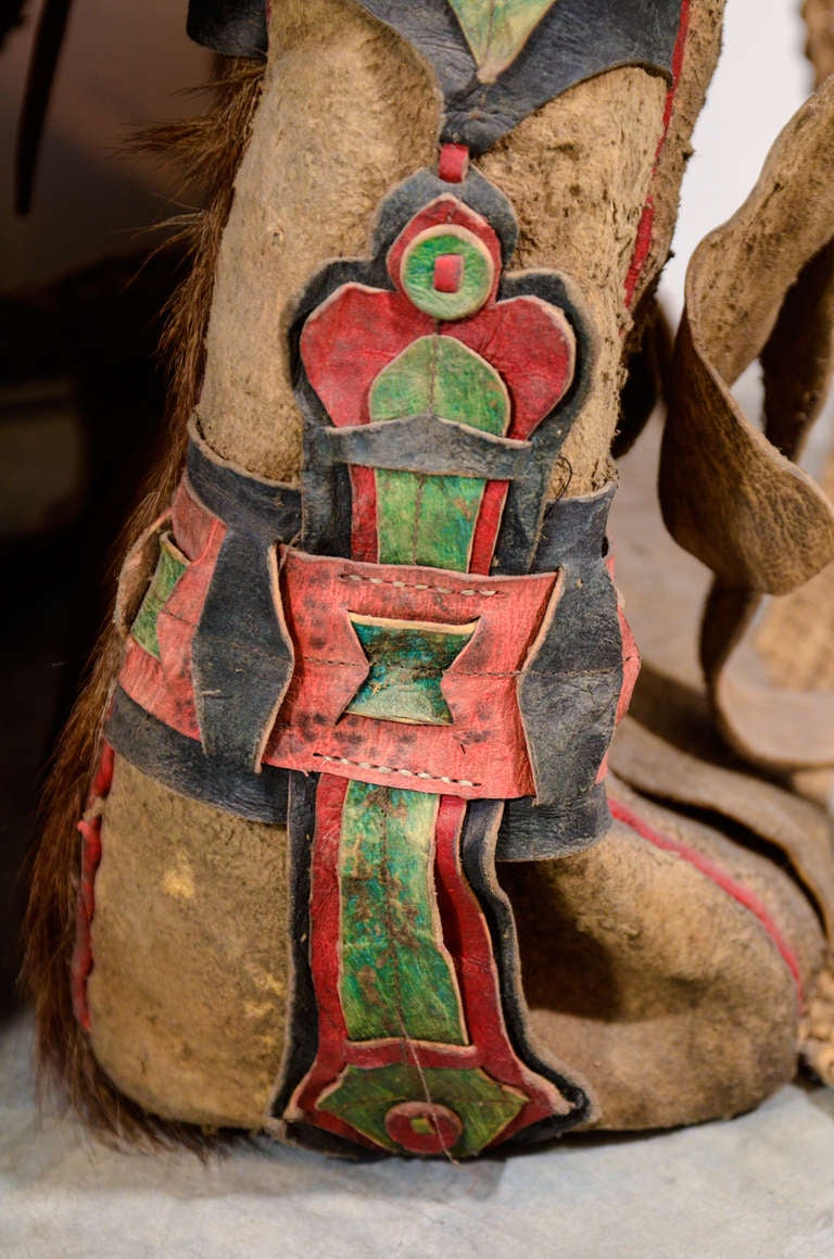 Pair of Antique Tibetan Saddle Bags For Sale 1