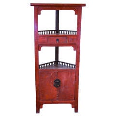 Antique Chinese Corner Cabinet