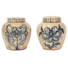 Early 19th Century Chinese Covered Ceramic Ginger Jars
