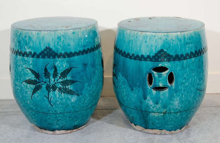 Pair of Antique Chinese Ceramic Garden Stools 2