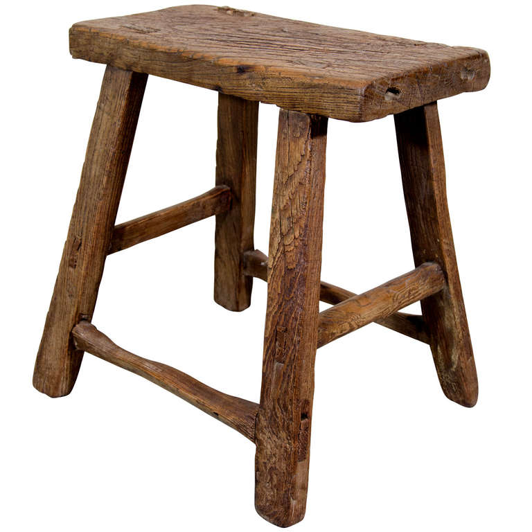 Antique Chinese Provincial Stool at 1stDibs