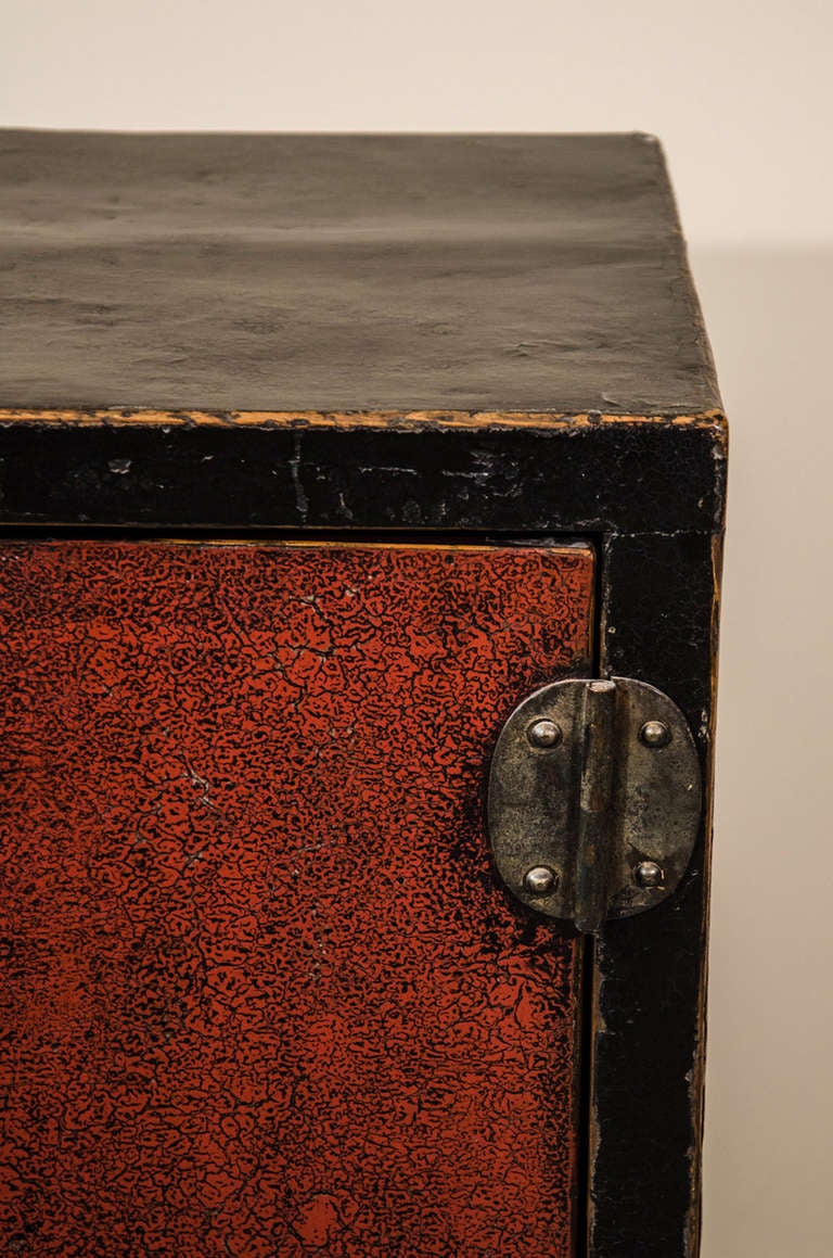 19th Century Lacquered Book Chest In Excellent Condition In New York, NY