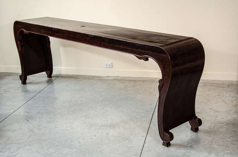 19th Century Chinese Scroll Table