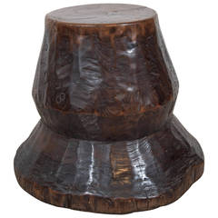 Teak Agricultural Stool or Side Table