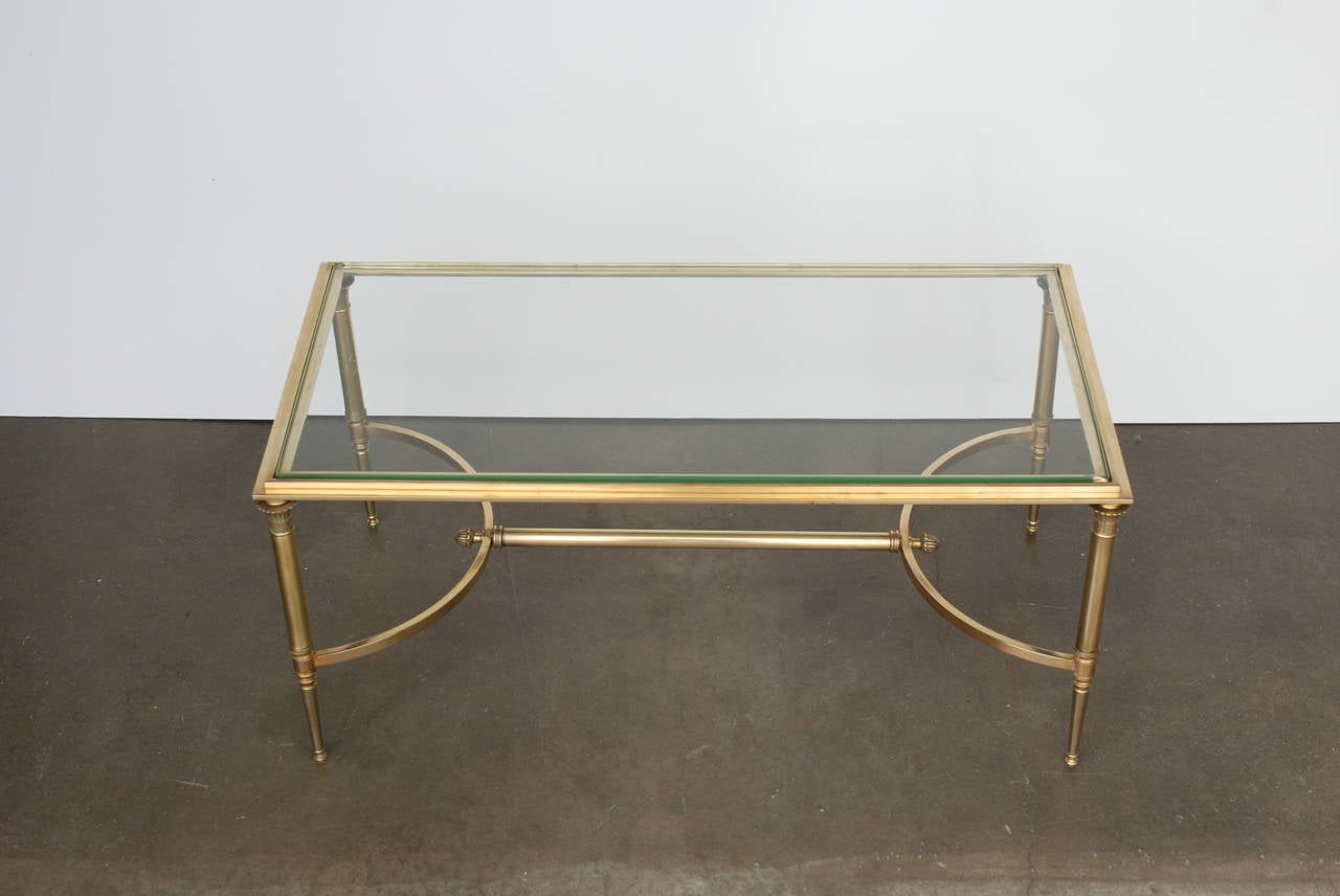 Hollywood Regency Bronze Coffee Table in the Style of Maison Bagues