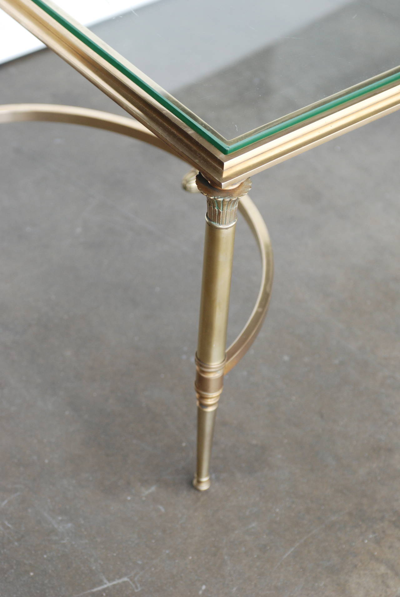 American Bronze Coffee Table in the Style of Maison Bagues