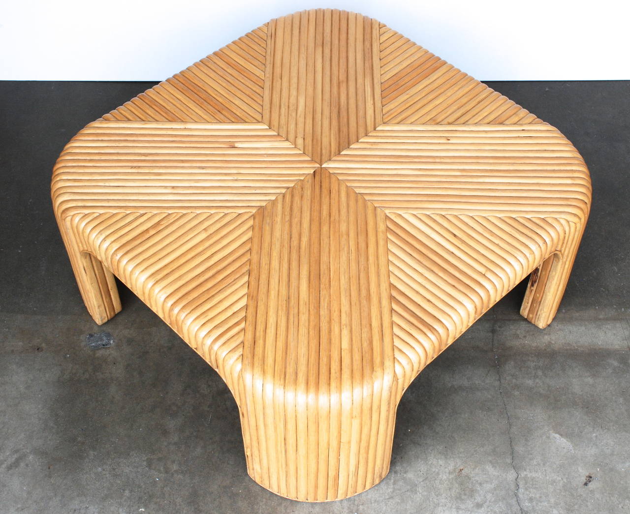 Graphic Rattan Coffee Table 2