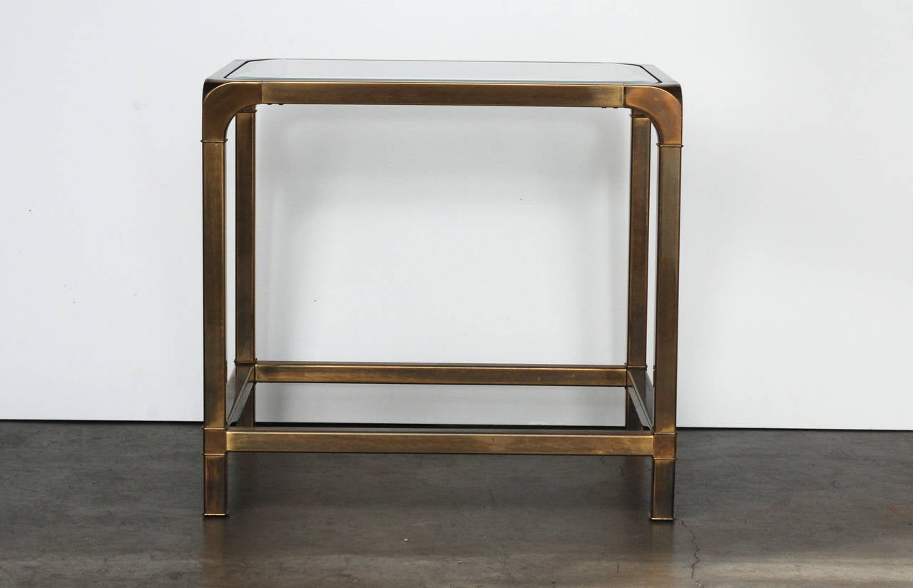 Brass Mastercraft Side Table