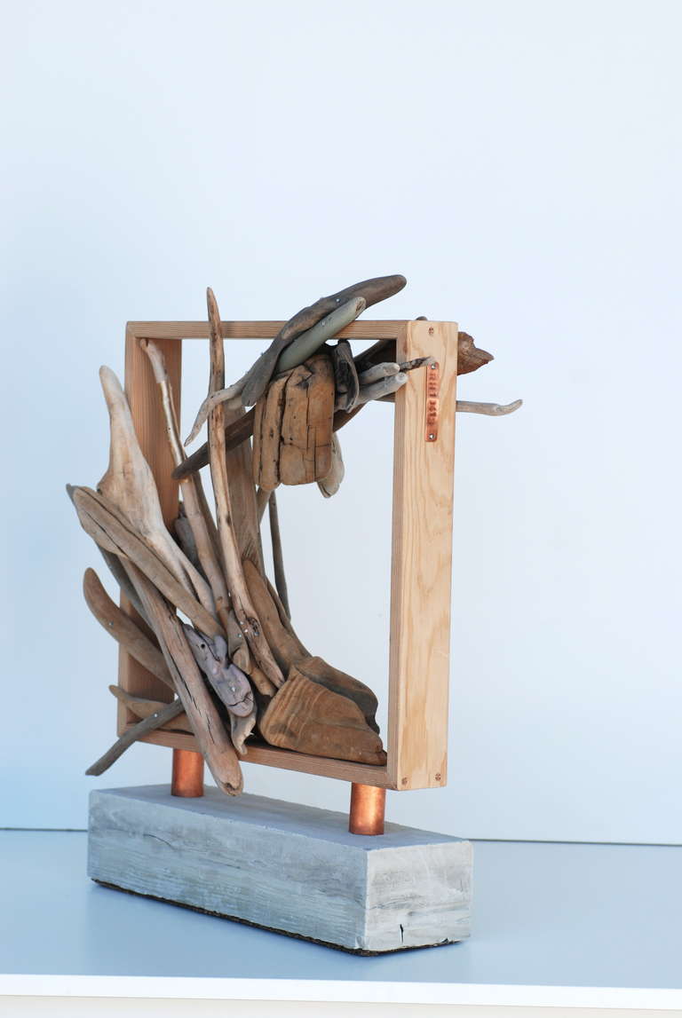 abstract wooden sculpture