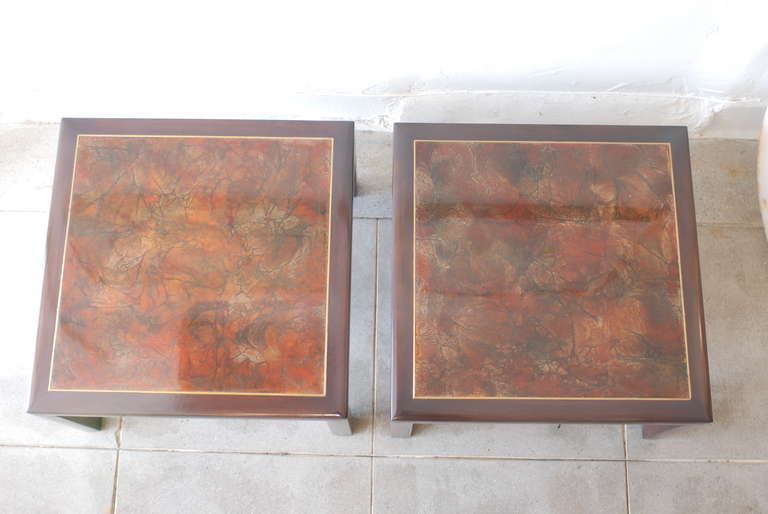 Pair of Low Slung Monteverdi Young Style Side Tables For Sale 4