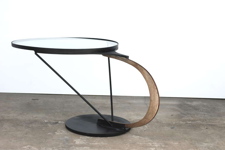 20th Century Cantilevered Streamlined Moderne Side Table