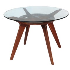 Adrian Pearsall Sculptural Walnut Round Table Adrian Pearsall Sculptural Walnut Round Table