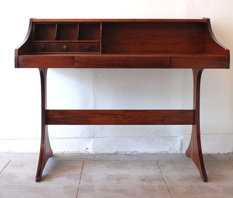 Late 20th Century Mid Century American Walnut Desk by Kroehler