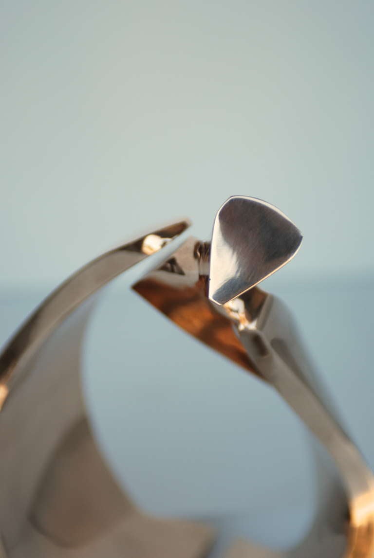 Abstract Italian Bronze Sculpture by D. Delo for Pragos 3
