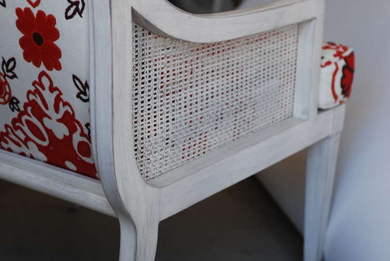 Pair of Painted Cane Chairs 2