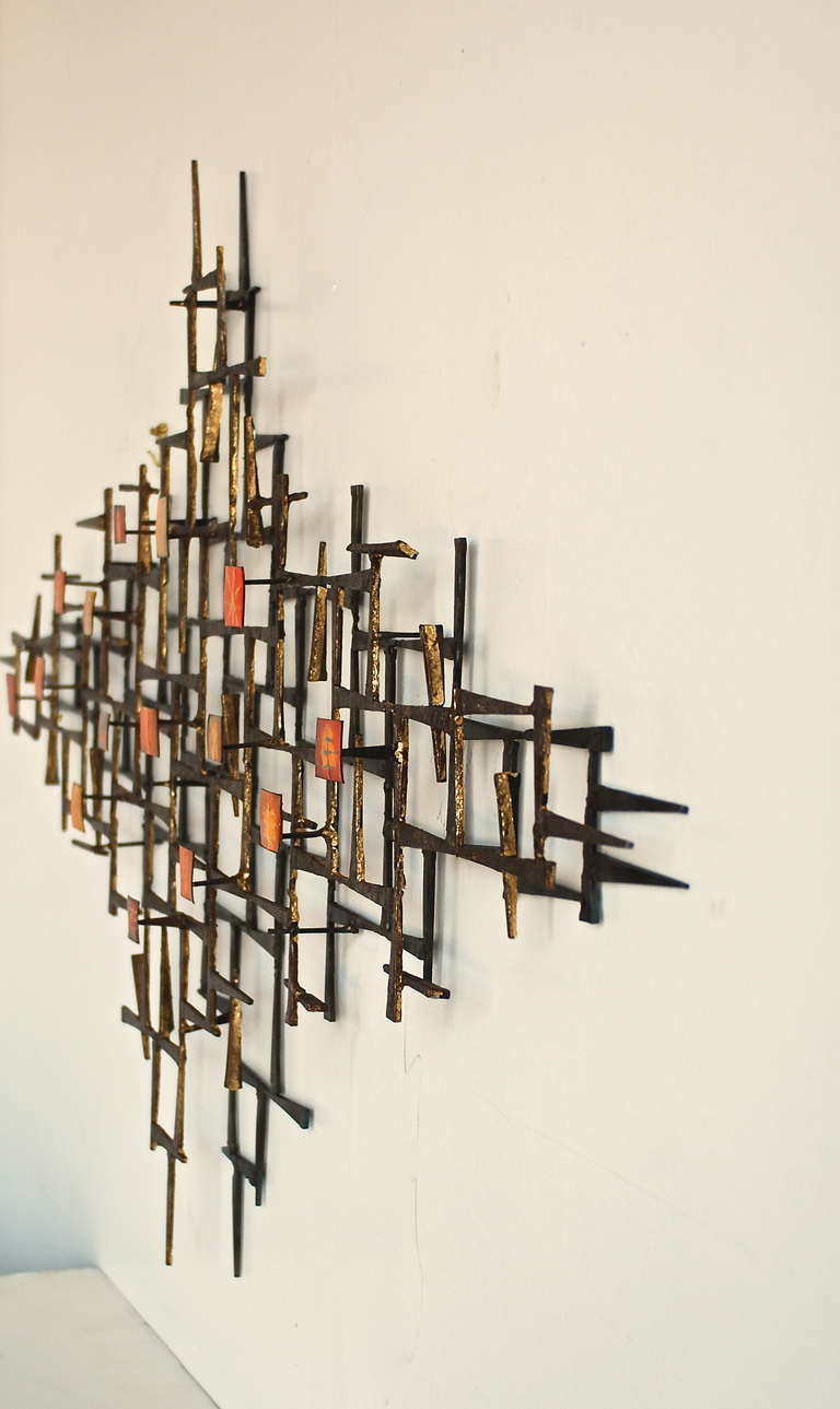 Metal Wall Sculpture abstract metal wall sculpture at 1stdibs Metal Wall Sculpture abstract metal wall sculpture at 1stdibs