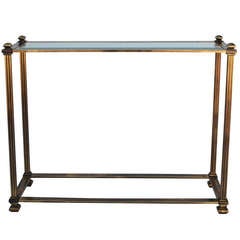 Mastercraft Antique Brass Entry or Sofa Table