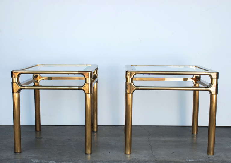 Brass Mastercraft Square End or Side Table 4