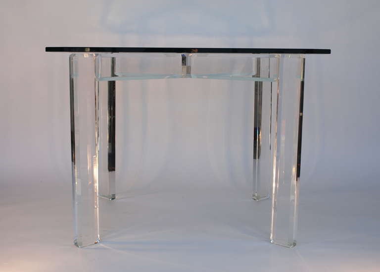 Lucite Game or Breakfast Table