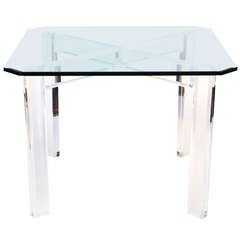 Lucite Game or Breakfast Table
