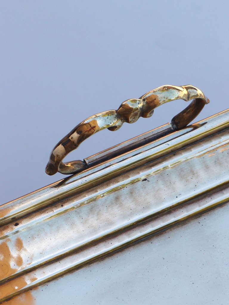 Large Brass Tray for Table top or Ottoman at 1stDibs