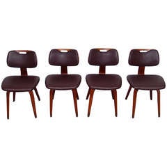 Set of Four Mid-Century Thonet Chairs