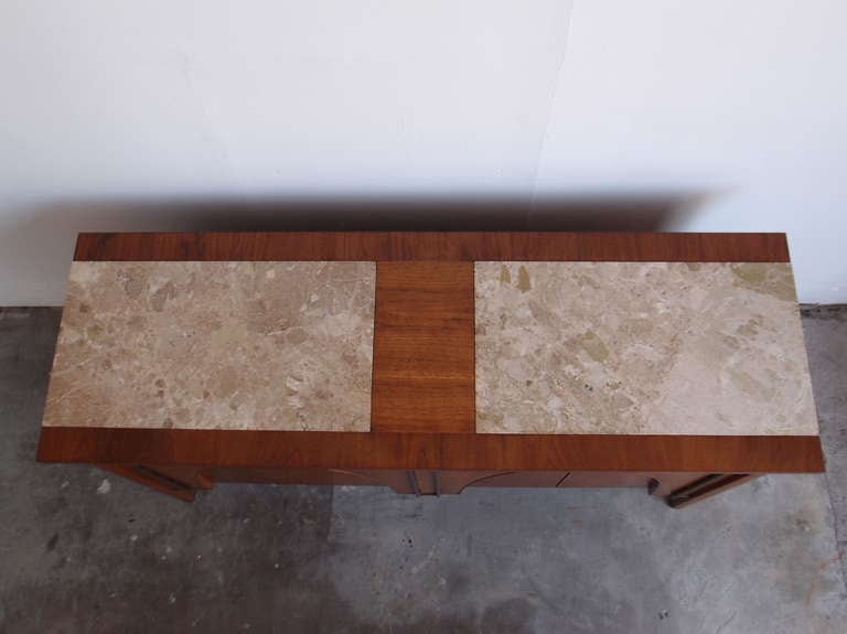 Drexel Marble Top Buffet Credenza 3