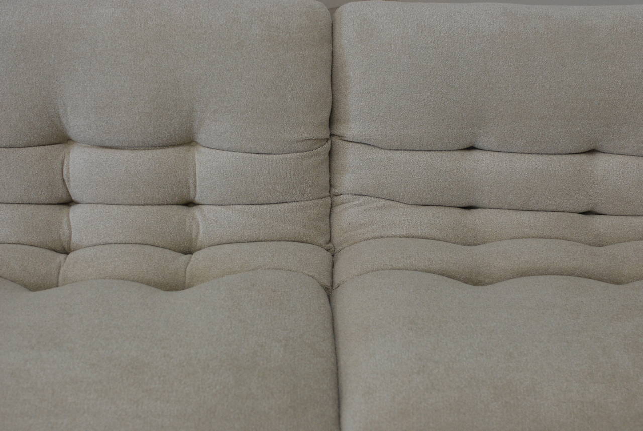 Low Slung 1970s Style Sectional Sofa 1