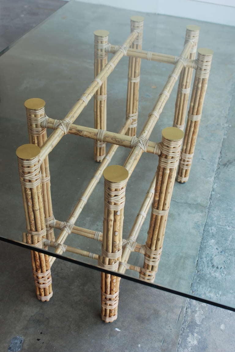 McGuire Bamboo and Glass DiningTable