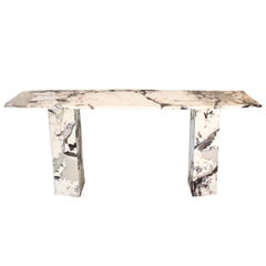 MId-Century Modern Marble Console