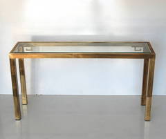 Mastercraft Brass Greek Key Console