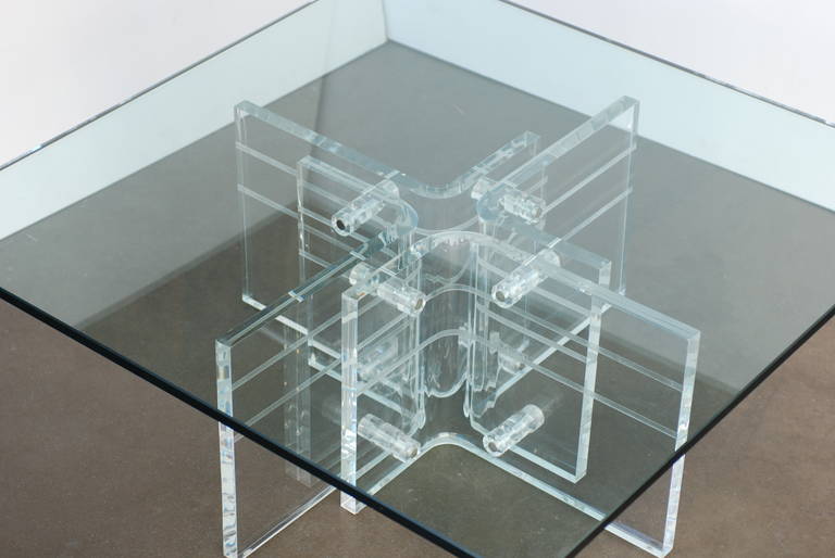 MidCentury Lucite Coffee Table at 1stDibs