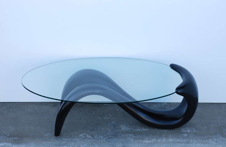 Sculptural Fiberglass Coffee Table at 1stDibs