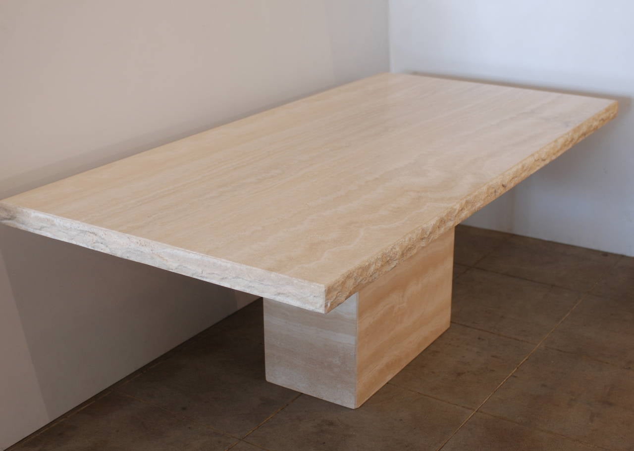 travertine marble table