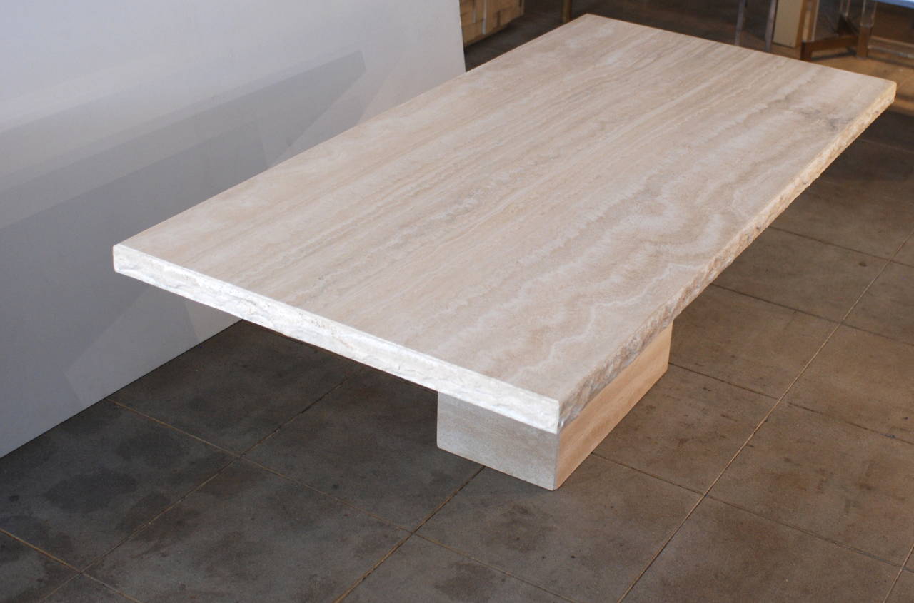 travertine table