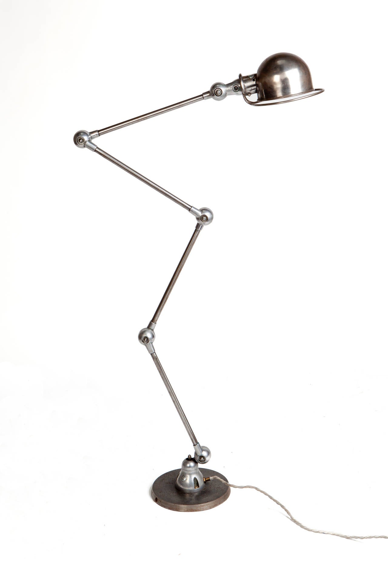 A four arm steel Standard Lamp by Jielde c 1940
