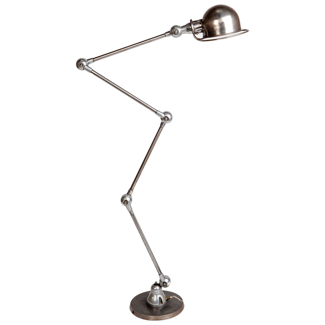 Four Arm Steel Standard Lamp by Jielde c 1940 For Sale
