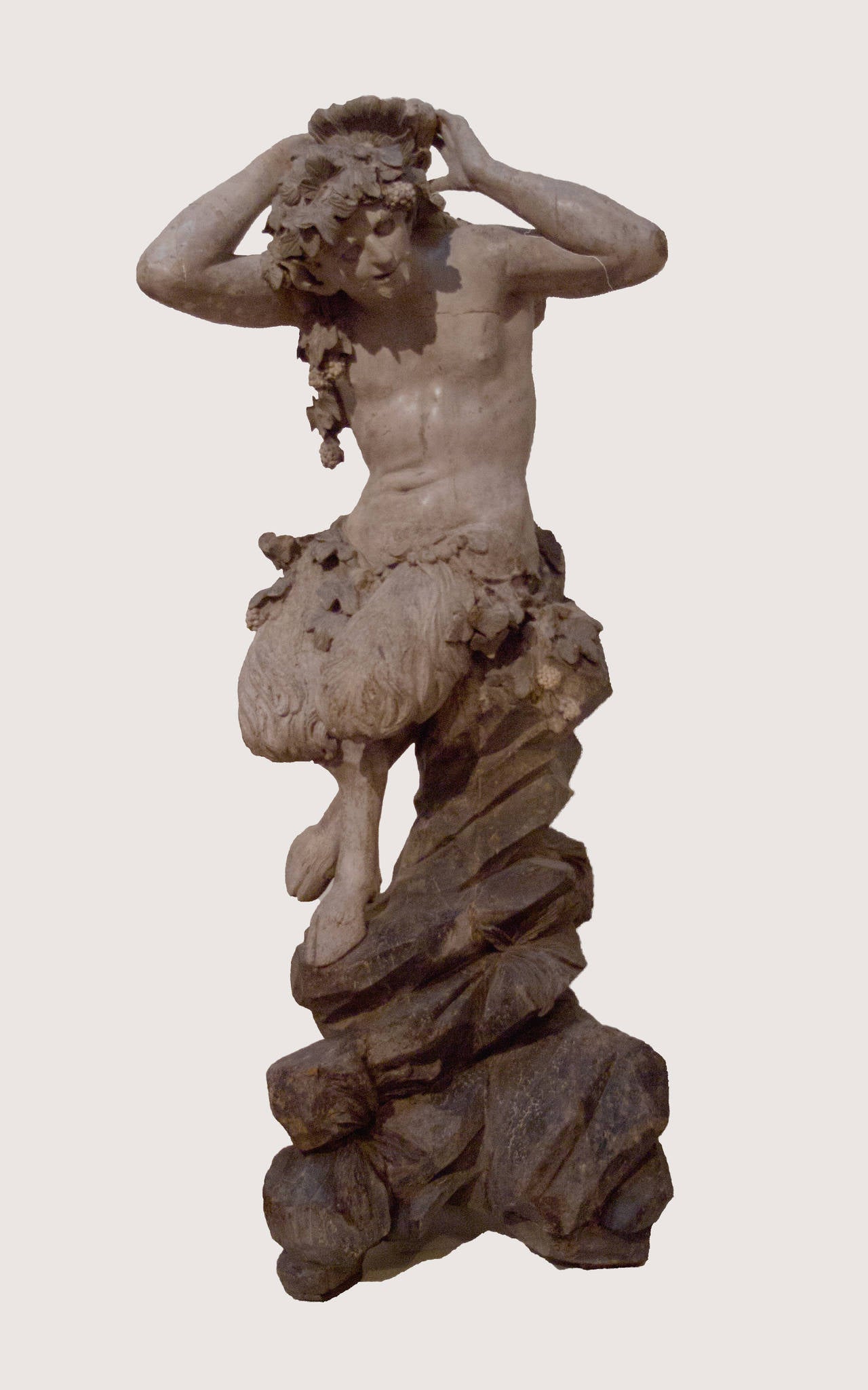 Italian Satyr Sculpture Attributed to Anton Maria Maragliano For Sale