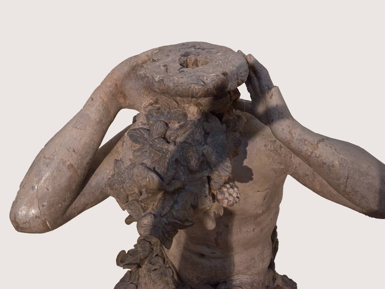 Carved Satyr Sculpture Attributed to Anton Maria Maragliano For Sale