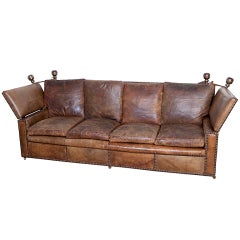 Antique Leather Knole Sofa