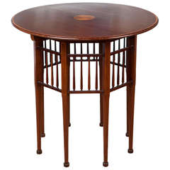 Inlaid Mahogany Centre Table in the Liberty Style