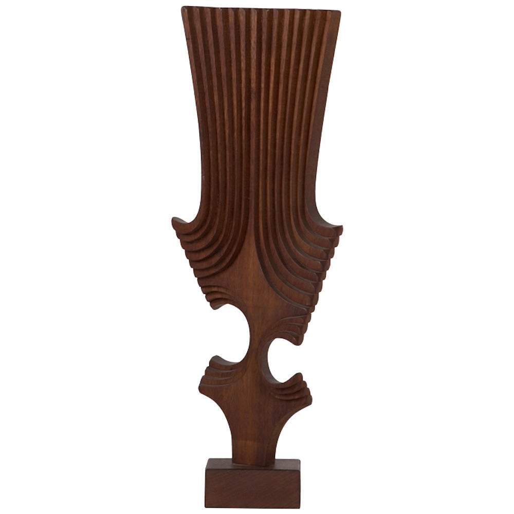 Walnut Form Sculpture by Brian Wilshire For Sale
