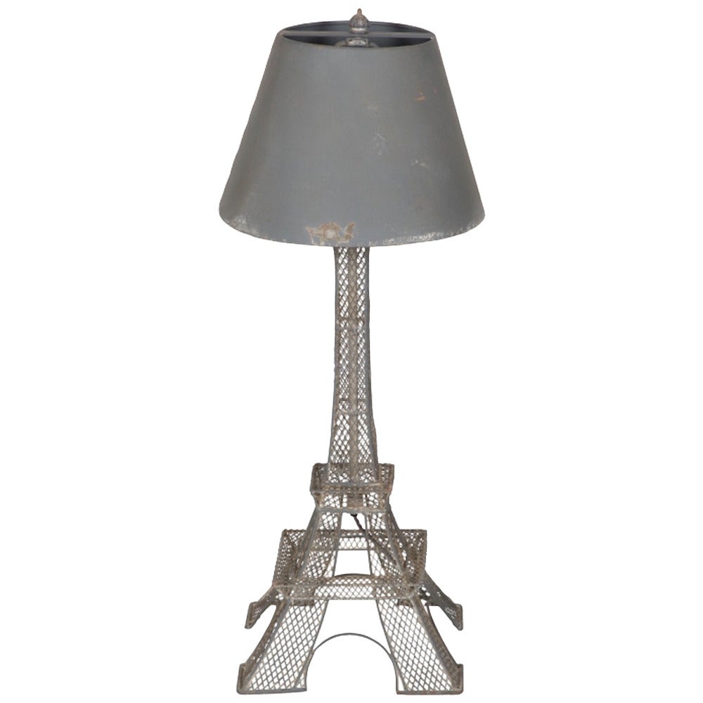 French Eiffel Tower Lamp c 1900 For Sale