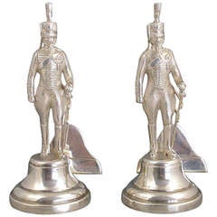 Cased Pair George VI Silver 'Royal Horse Artilery' Menu Holders
