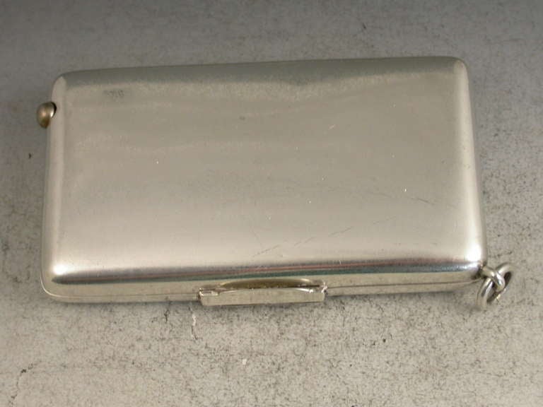 English Victorian Combination Silver Sovereign Case / Cigarette Case / Propelling Pencil