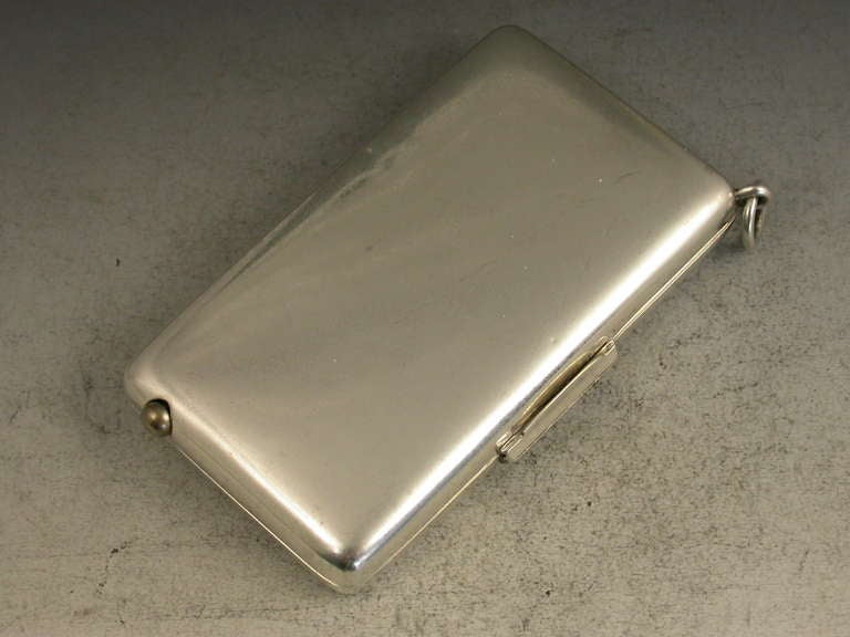 Victorian Combination Silver Sovereign Case / Cigarette Case / Propelling Pencil In Excellent Condition In Sittingbourne, Kent
