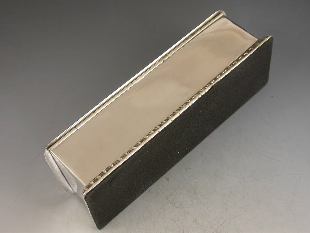 Rare Victorian Antique Silver, Five-Compartment Stamp Box In Good Condition In Sittingbourne, Kent